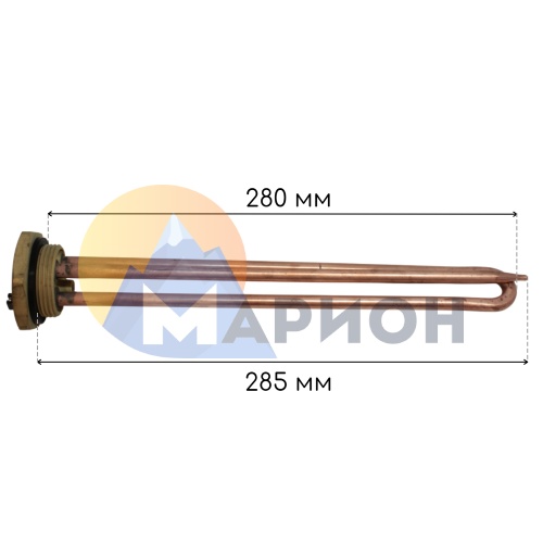 Нагревательный элемент RDT G1-1/4, L280, под анод M6, 1500Вт 230В